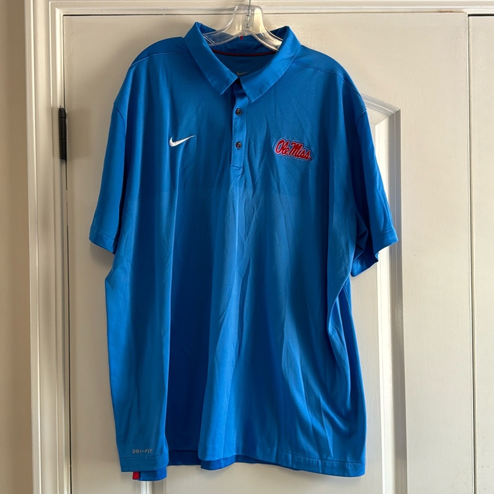 Nike Dri-Fit Ole Miss Short-Sleeve Polo
